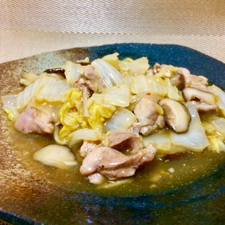 鶏モモと白菜のうま煮